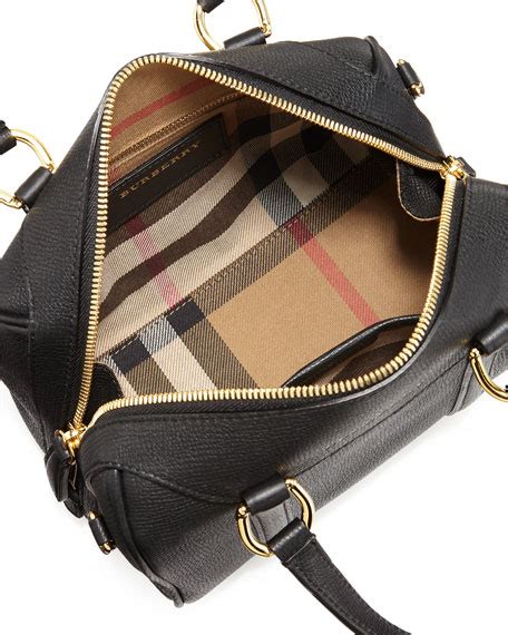 burberry small black leather alchester satchel|Burberry Alchester Derby Small Leather Satchel Bag, Black.